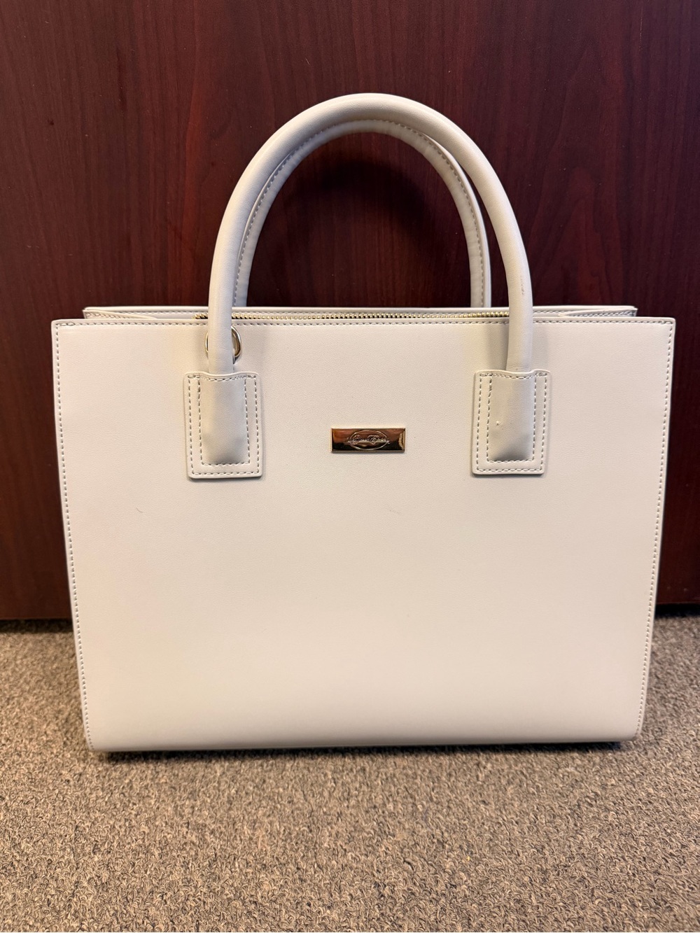 Onna Ehrlich Cream Handbag Tote No Crossbody Strap